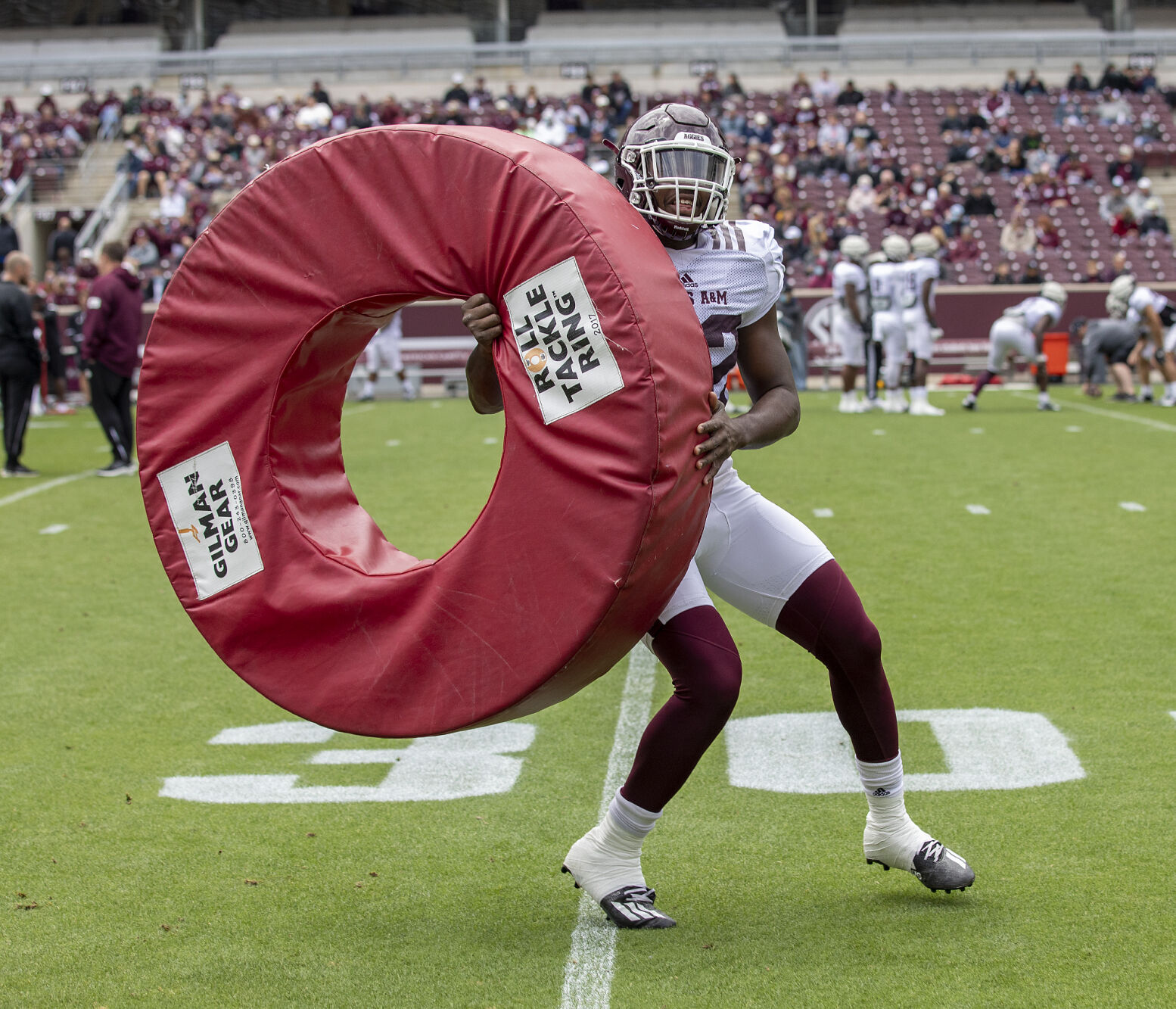 Spring football practice